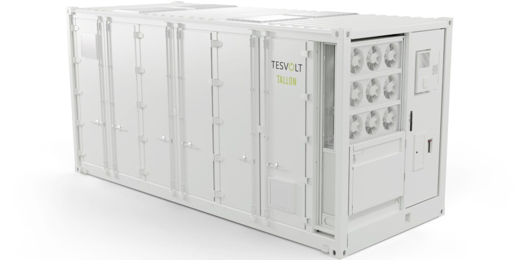 Tesvolt Tallon, Container, Batteriespeicher, Großspeicher