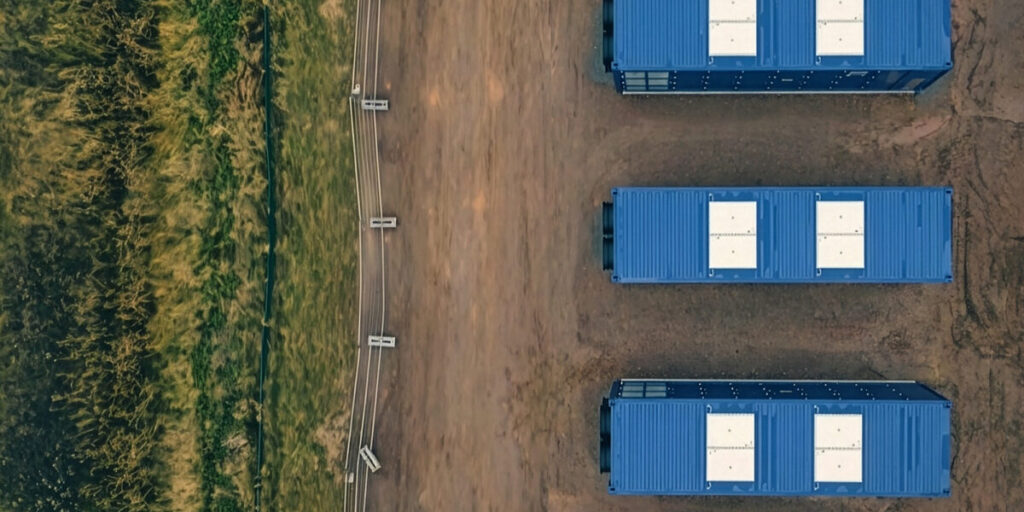 Speicher, Neoen, Luftaufnahme