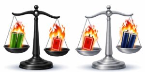 Grafik, Batterien, Sicherheit