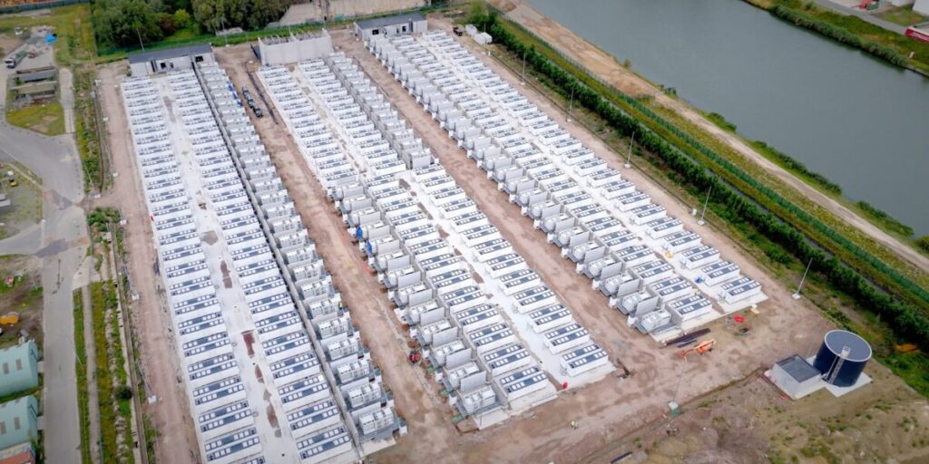 Batterie-Großspeicherprojekt 8000 Megawatt in Belgien
