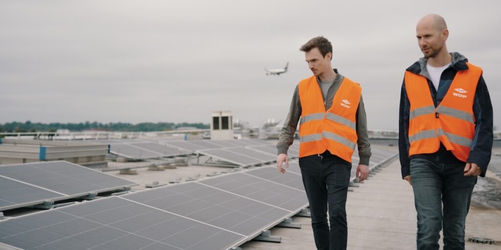 Logistikgebäude, Lagerhaus, Warehouses De Pauw, Flughafen Brüssel-Charleroi, Anti-Blend-Folie, Phytonics