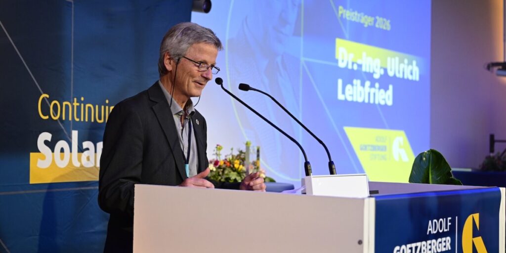 PV-Symposium, Staffelstein, Adolf-Goetzberger-Preis, Ulrich Leibfried, 2026, Consolar
