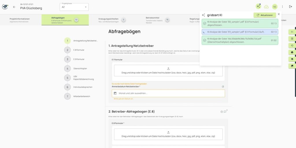 Carbonfreed, gridcert, Screenshot