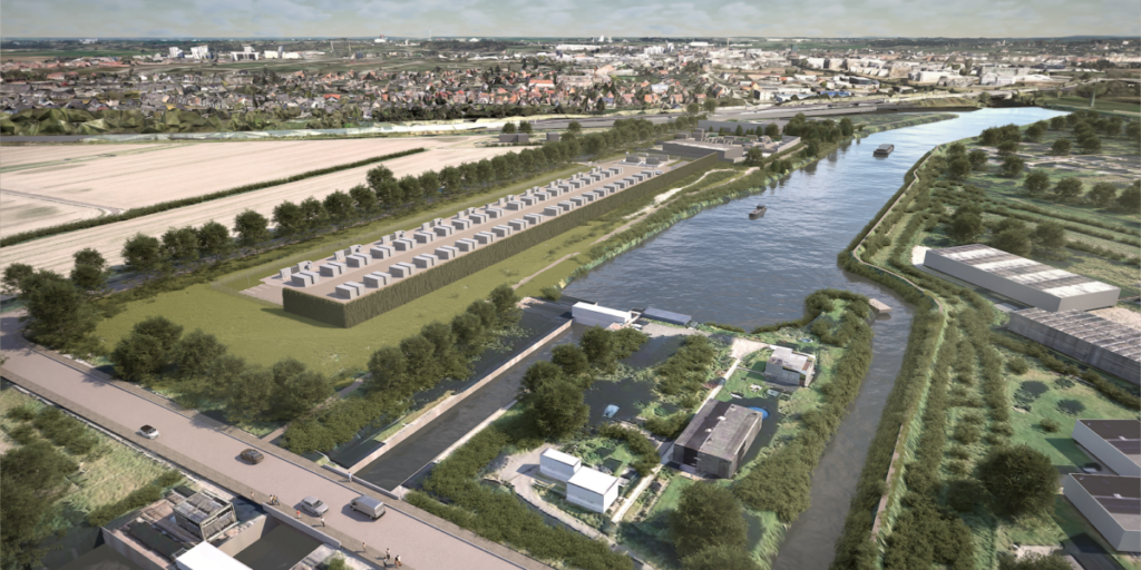 Visualisierung: Flower, geplanter 400 Megawattstunden Speicher in Hamburg-Bergedorf