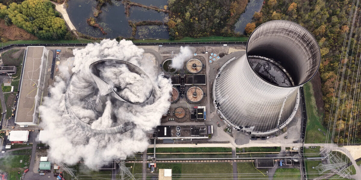 RWE, Sprengung, Kühltürme, AKW Grundremmingen