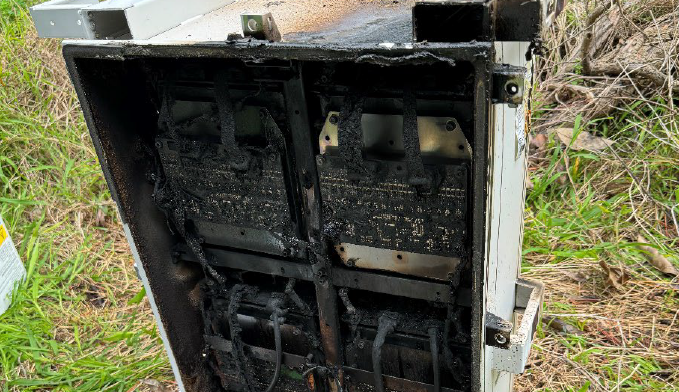 ausgebrannter Batteriespeicher, Foto: Energy Safe Victoria