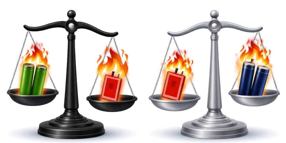 Grafik, Batterien, Sicherheit