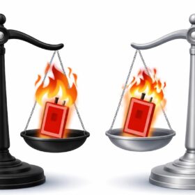 Grafik, Batterien, Sicherheit