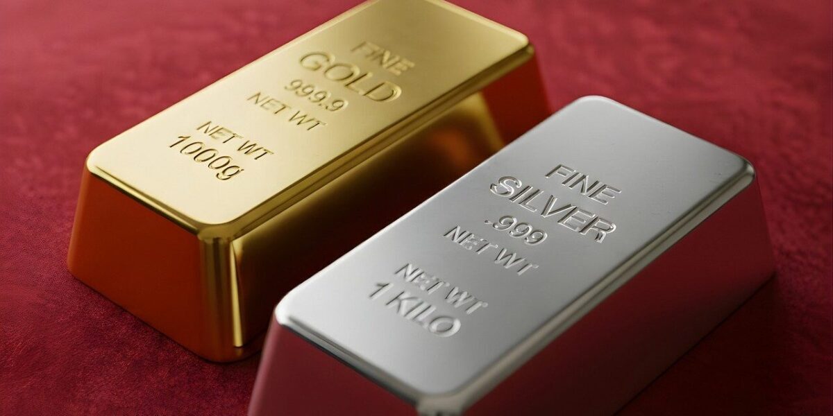 Gold- und Silberbarren