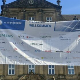 PV-Symposium, Eingang, Plakat, Sponsoren, 2026