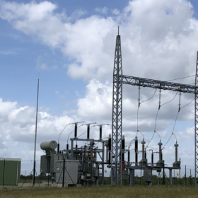 Netzanschluss für Photovoltaik Megawattpark an der Hochspannung 110 kV